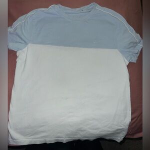 Michael Kors Two-Tone Blue and White Tee